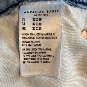 American Eagle jeans 32x30 air flex+ athletic fit light wash